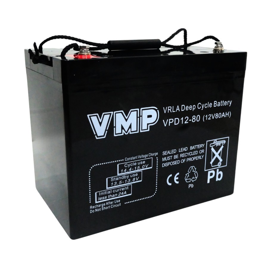 BATERAI AKI KERING VMP 12V 80AH VRLA DEEP CYCLE BATTERY AKI KERING - T14