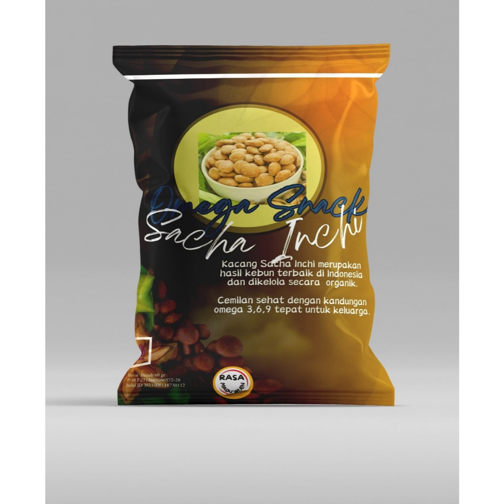 

Sacha Inchi (Omega Snack) | Cemilan khas Depok 1 renceng isi 8 (1 Dus 24 Pcs) [Bisa Satuan]