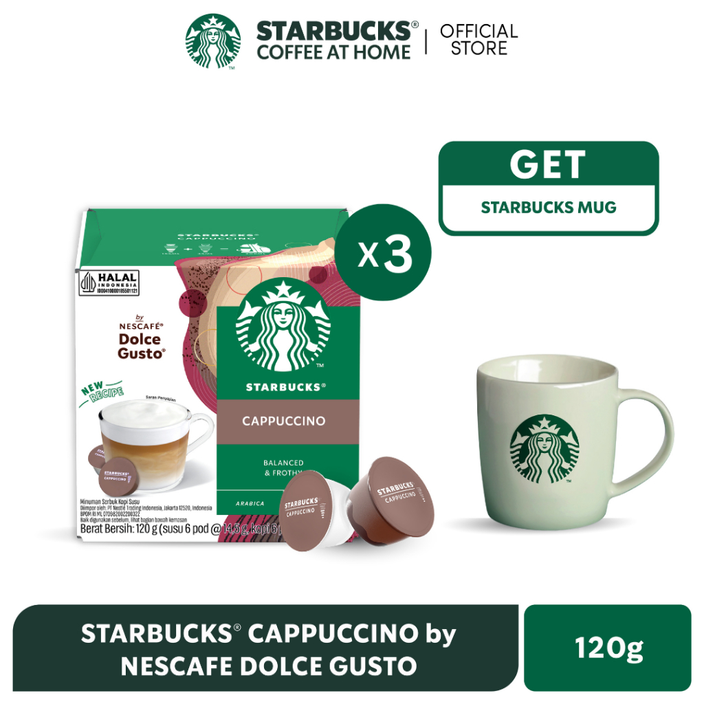 

STARBUCKS® Cappuccino by Nescafe Dolce Gusto® (3x12caps) Get Gift