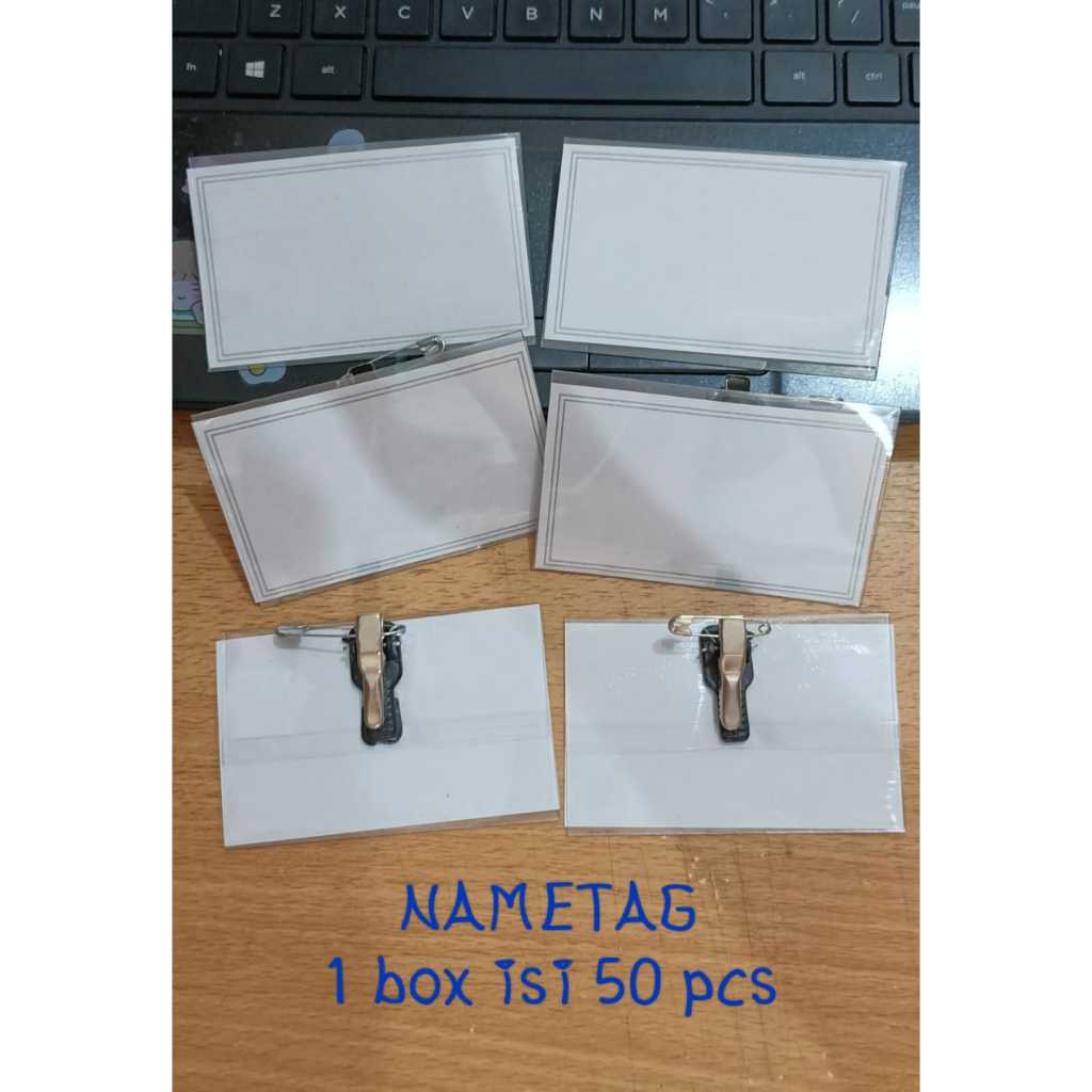 

Name Tag Jepit Saku per pcs