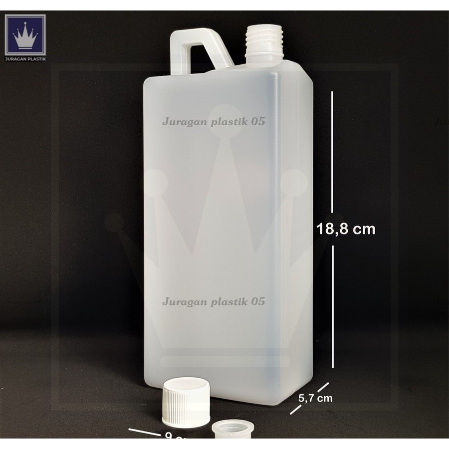 Jerigen 1 liter NON SEGEL HDPE / Jerigen 1 liter