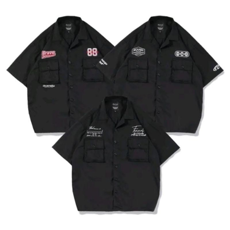 Fennel Kemeja Workshit Oversized Motif Fennel TNA