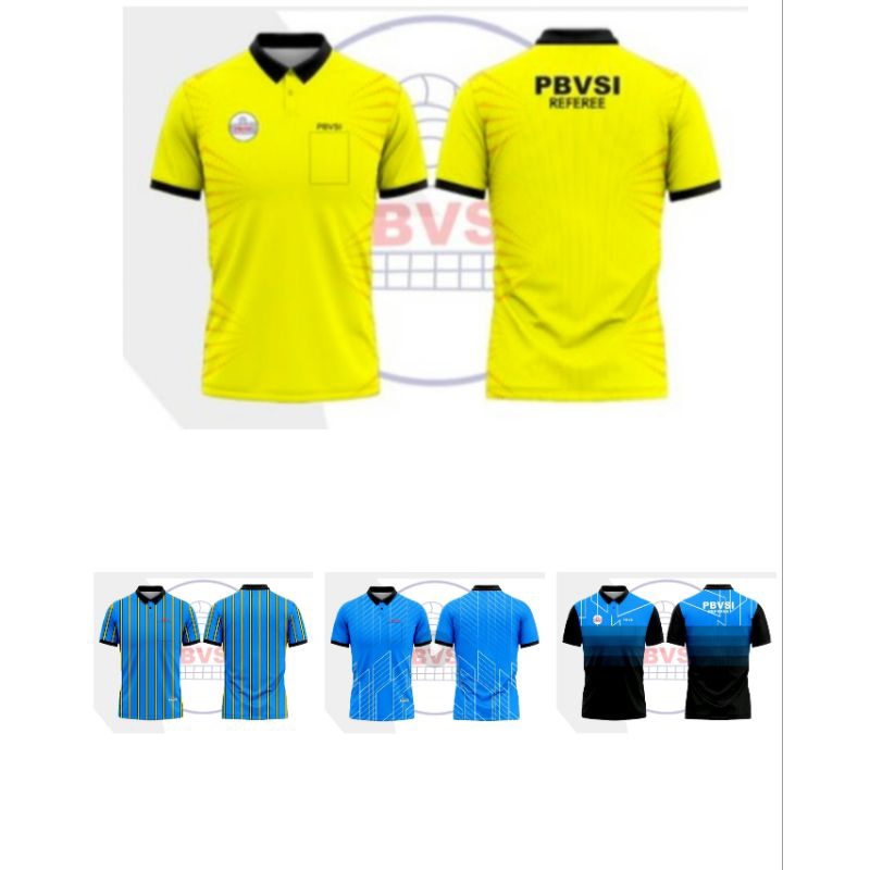 Baju Referee Bola Voli Tangan Pendek / Bebas Pilih Warna dan Size / Perlengkapan Wasit Voli / perlen