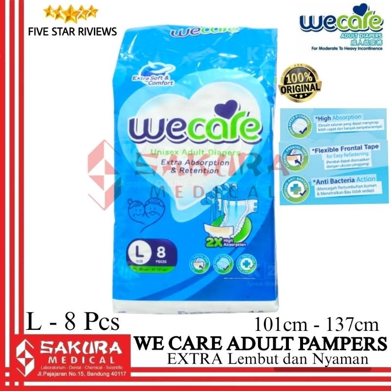 we care adult Pampers prepet dewasa-L 10pcs