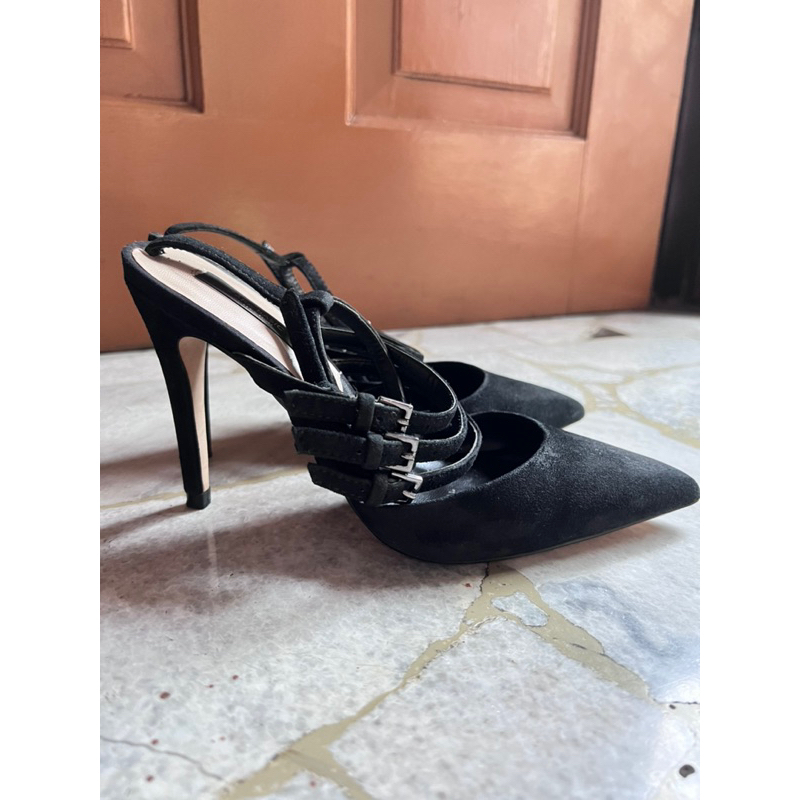 [PRELOVED] ZARA SHOES ORIGINAL SEPATU ZARA WANITA SEPATU HITAM SEPATU KANTOR