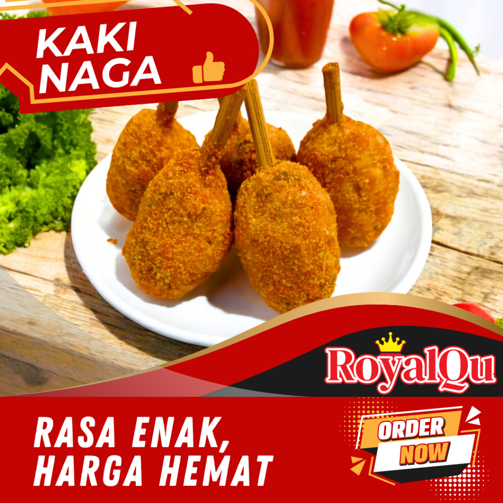 

ROYALQU Kaki Naga Bento Bekal Praktis Frozen Food