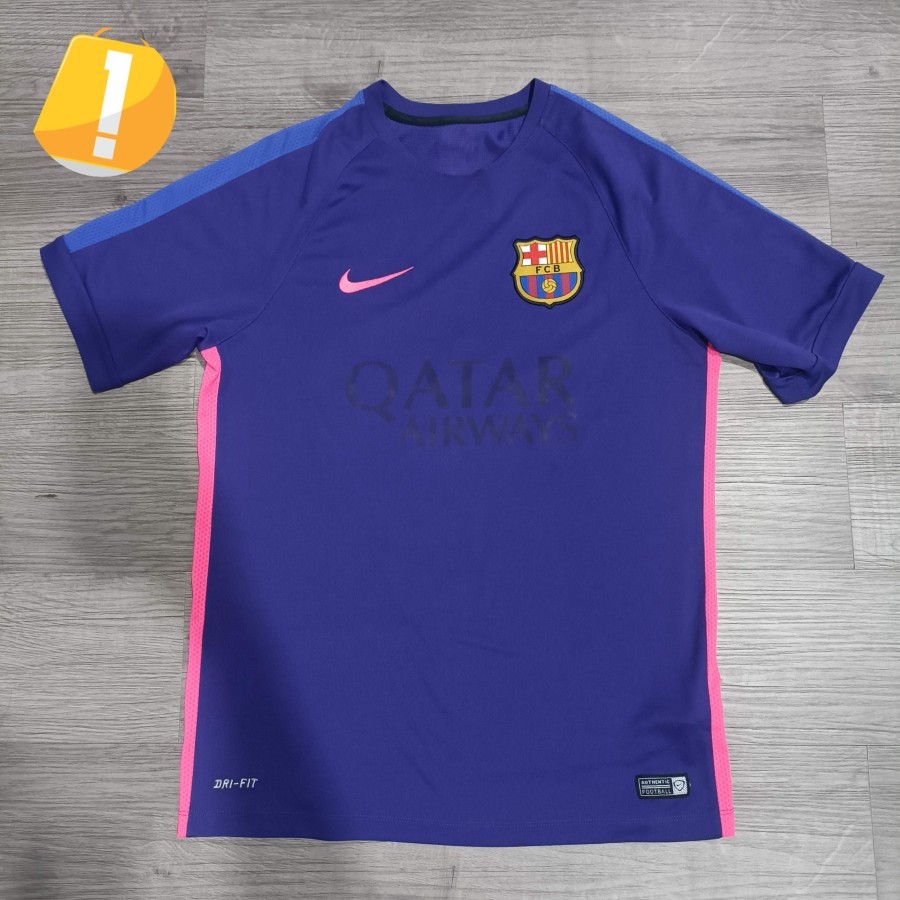 NIKE JERSEY BARCELONA 2014 2015 2016 PRE MATCH JERSEY TRAINING FOOTBALL SOCCER JERSEY BARCA BAJU LAT