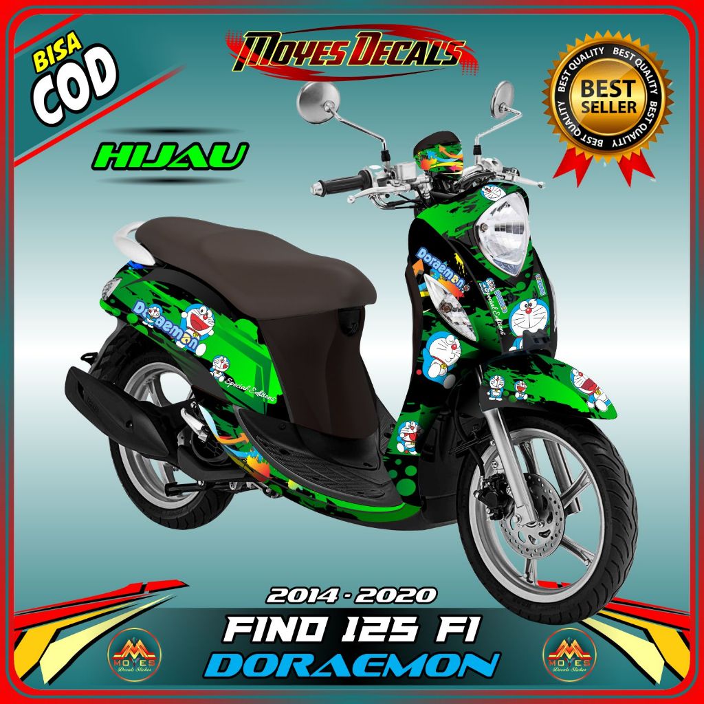 Decal Motor Fino 125 - Stiker Motor Fino 125 Fullbody Premium - Variasi Motor Fino 125 DORAEMON