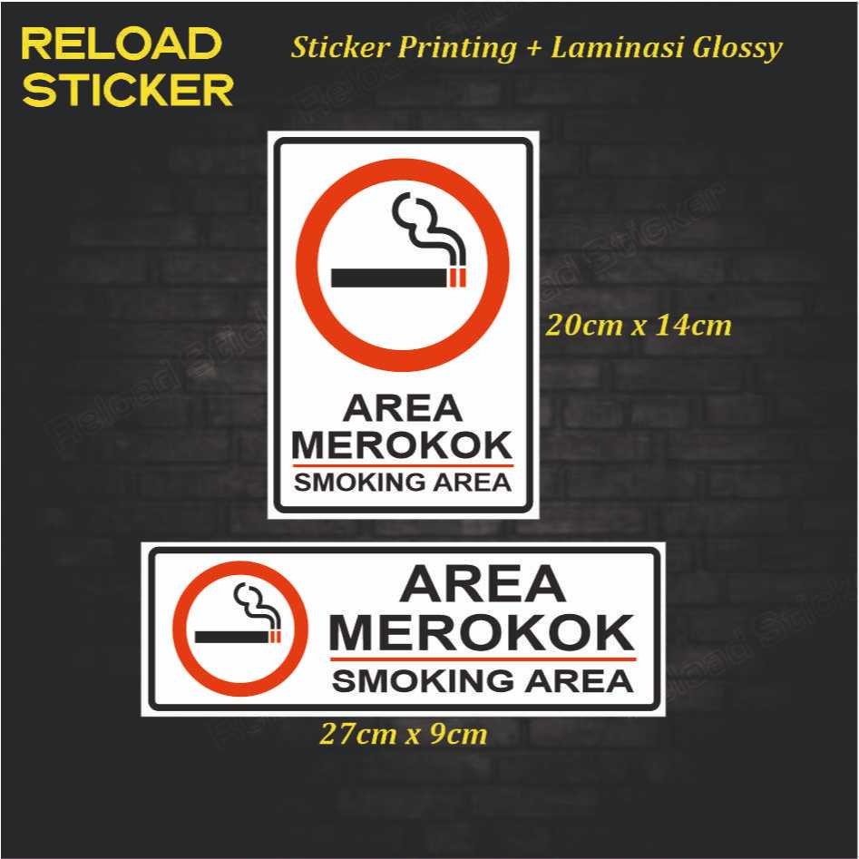 

Stiker Area Merokok Stiker Printing