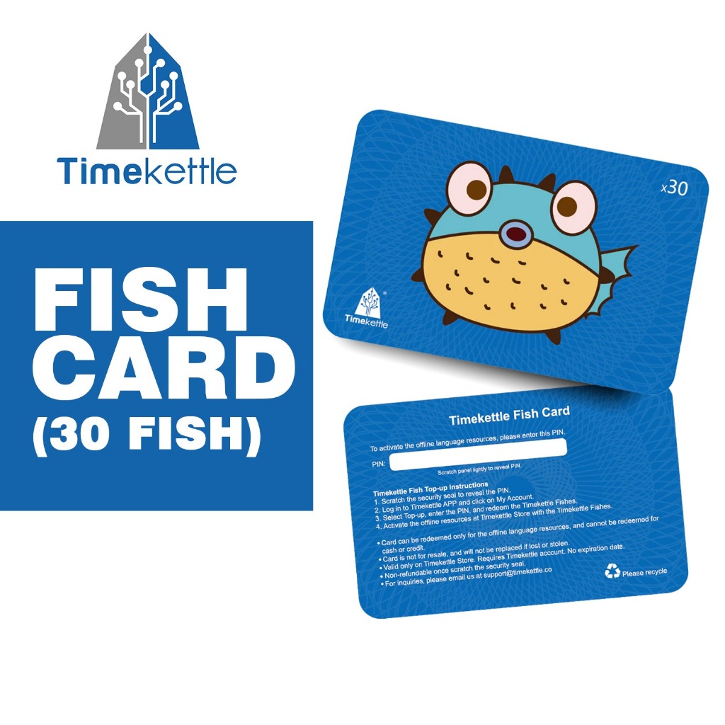 Timekettle FishCard alat penterjemah bahasa
