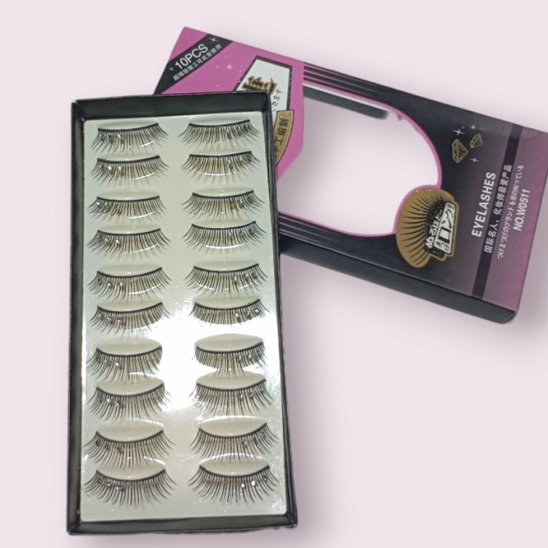 Bulu Mata Palsu/Bulu Mata Natural/Eyelash Extension Korea Bulu Mata Lem(10 Pasang/20900)