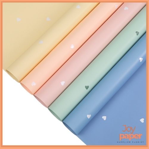 

20 Lembar Flower wrapping love mini cellophane waterproof kb6134
