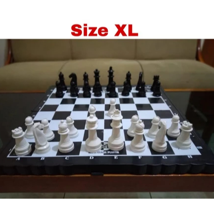 Papan Catur Plastik Ukuran Besar XL JUMBO - Chess Board Games PALING BESAR