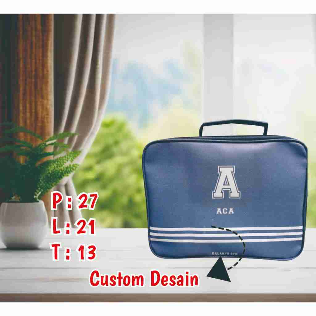 

Tas Ultah Anak / Tas Sekolah Anak / Tas Bidan / Tas Bimbel / Tas bekal Lunch Bag Anak Custom / Murah / Free Desain / Bahan Polyster Model
