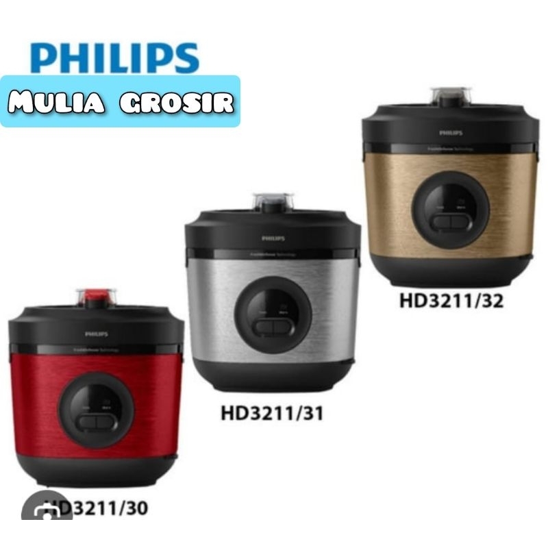Magic Com Philips 1.8 Liter HD 3211 Rice Cooker Philips 3in1