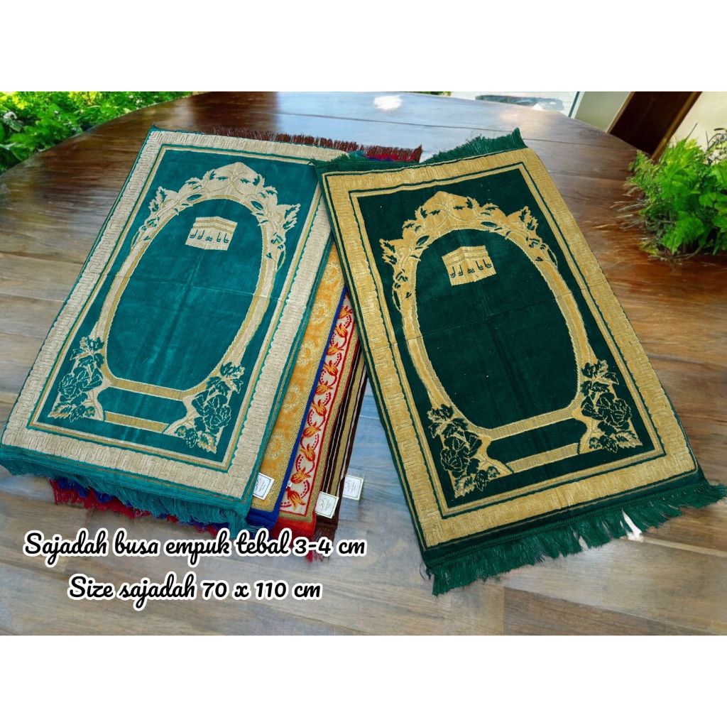 Sajadah izmir busa tebal premium/ Sajadah tebal 3-4cm busa tebal premium