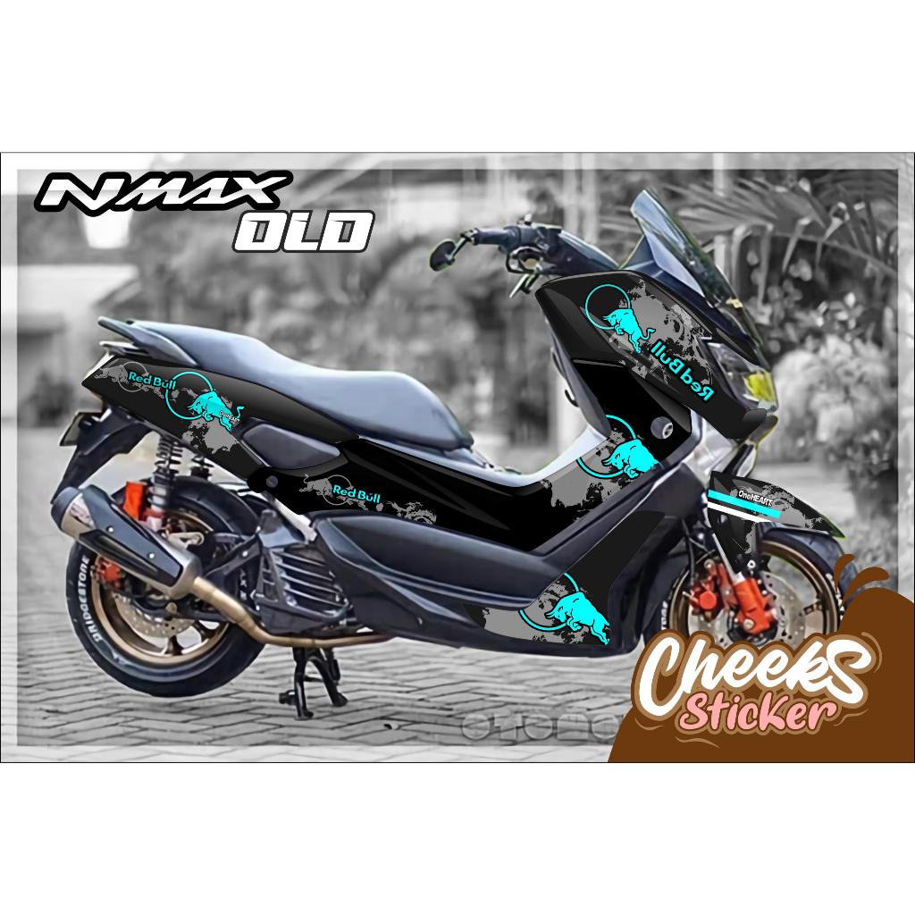 CS66 STIKER DECAL NMAX OLD - STIKER DECAL NMAX OLD MOTIF RED BULL
