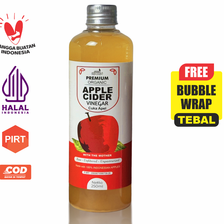 

cuka Apel Premium Apple Cider Vinegar Organic With Mother 100 ml