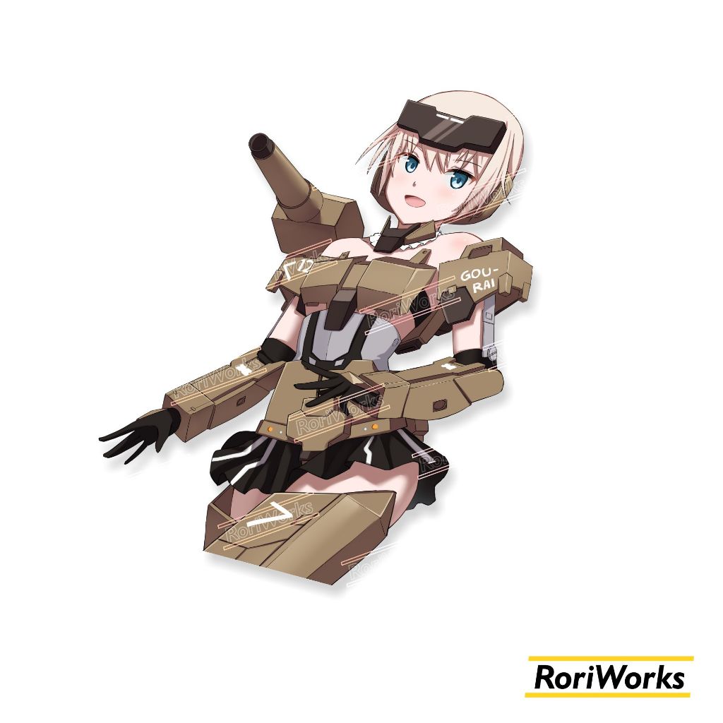 

Stiker Kiss cut - Gourai | Frame Arms Girl | FAG