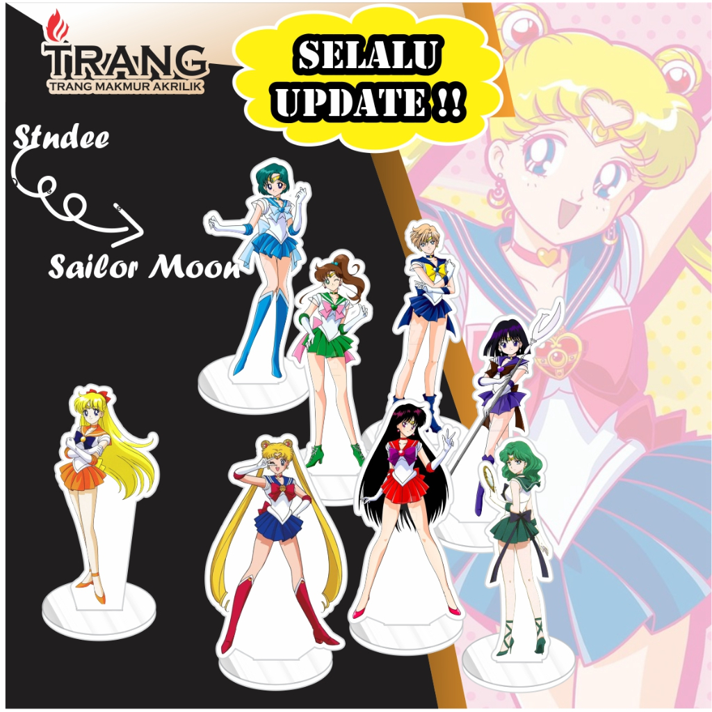 Standee Figure Akrilik Sailor Moon / Standing Action figure Acrylic Sailor Moon