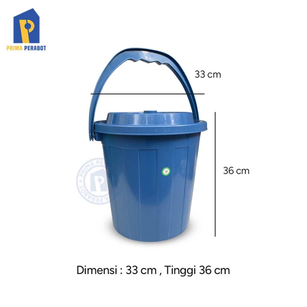RB Ember Gagang 20 Liter Ember Air Plastik Polos Warna Tutup 5GL