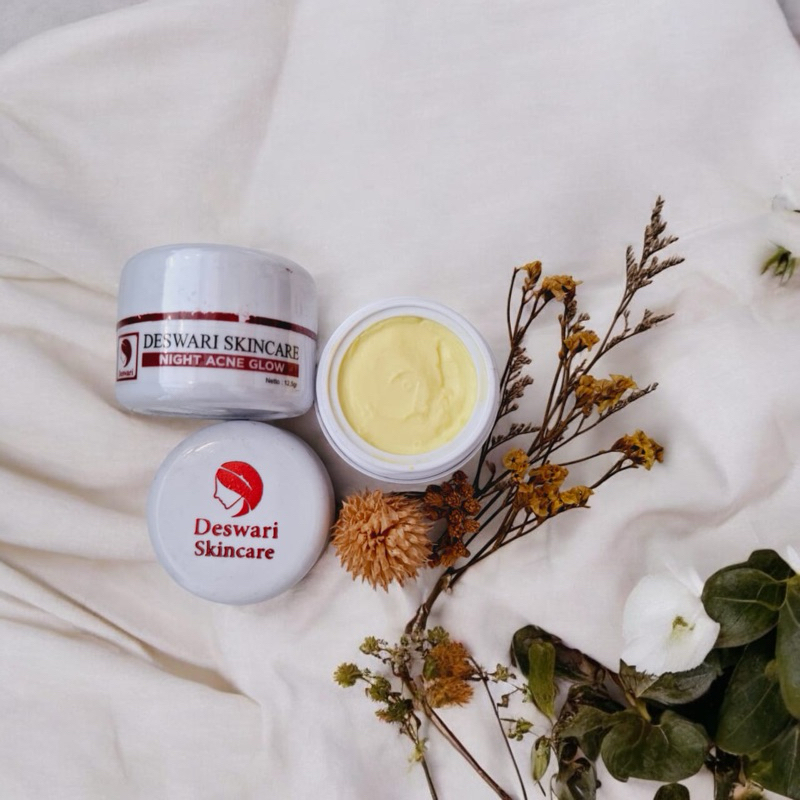 Deswari skincare Night acne cream malam acne jerawat Deswari Skincare