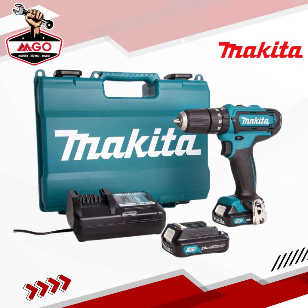 Makita Bor Baterai / Bor Tembok Baterai / Impact Cordless Drill HP 333 DWYE