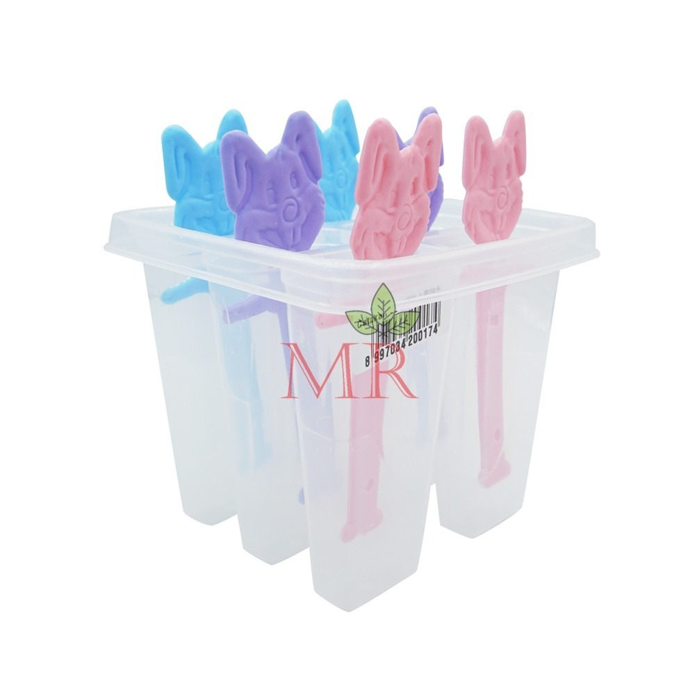Cetakan Ice Cream Lolipop Jelly Agar Es Batu / Cetakan Es Krim Stik 6 Slot /  Cetakan Loli Diy Lilin