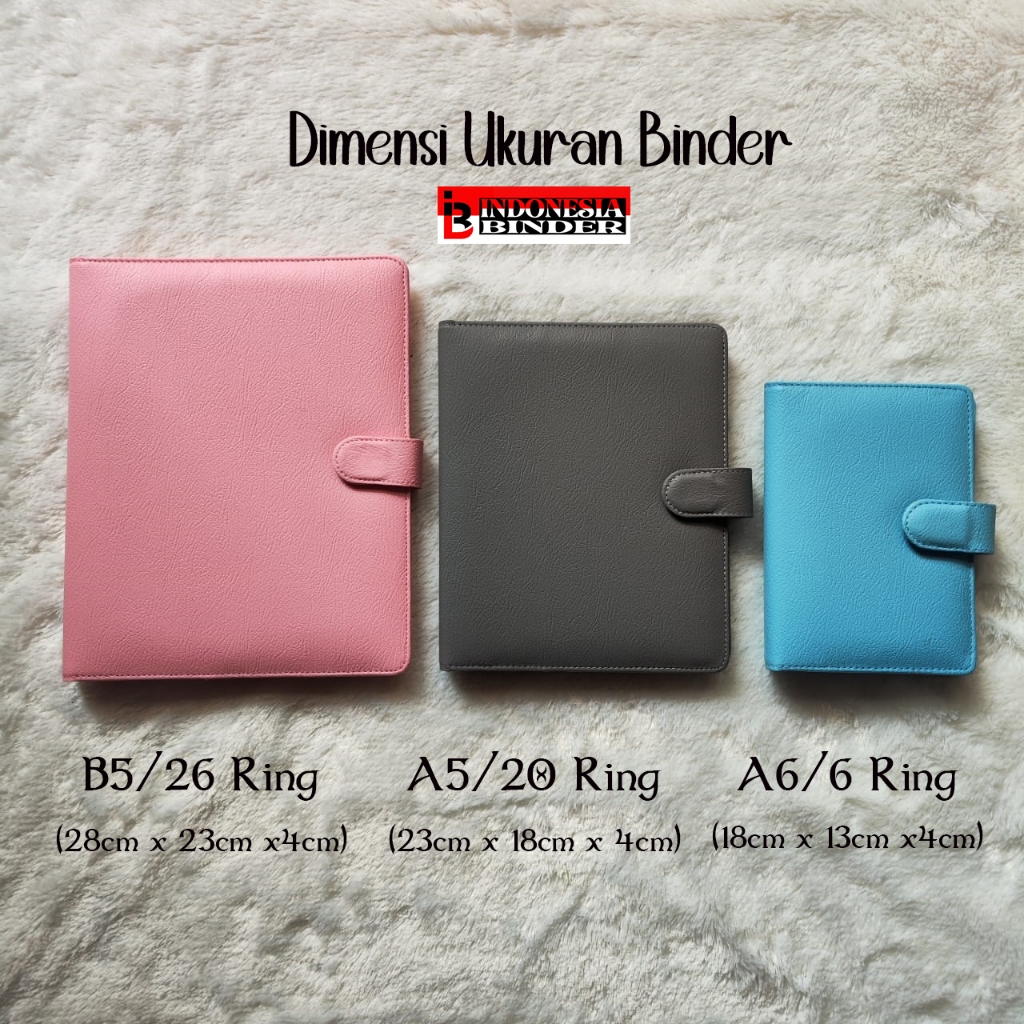 

BINDER COSTUM PRINTING POLOS FREE TAMBAH NAMA A5/20ring, B5/26ring, A6/6ring RB9