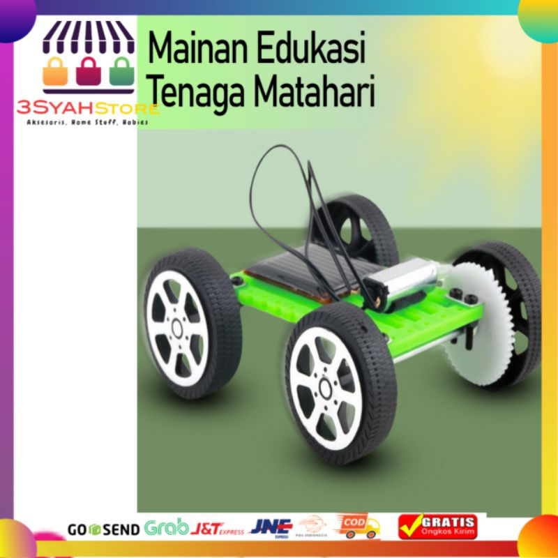 Mainan Edukasi Mini Solar Toy Car Children