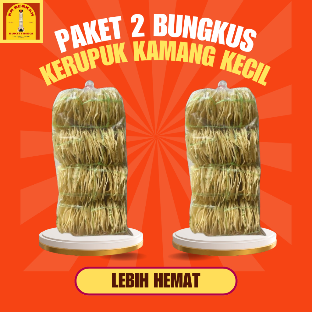 

PAKET 2 BUNGKUS KERUPUK KAMANG KECIL KHAS BUKITTINGGI