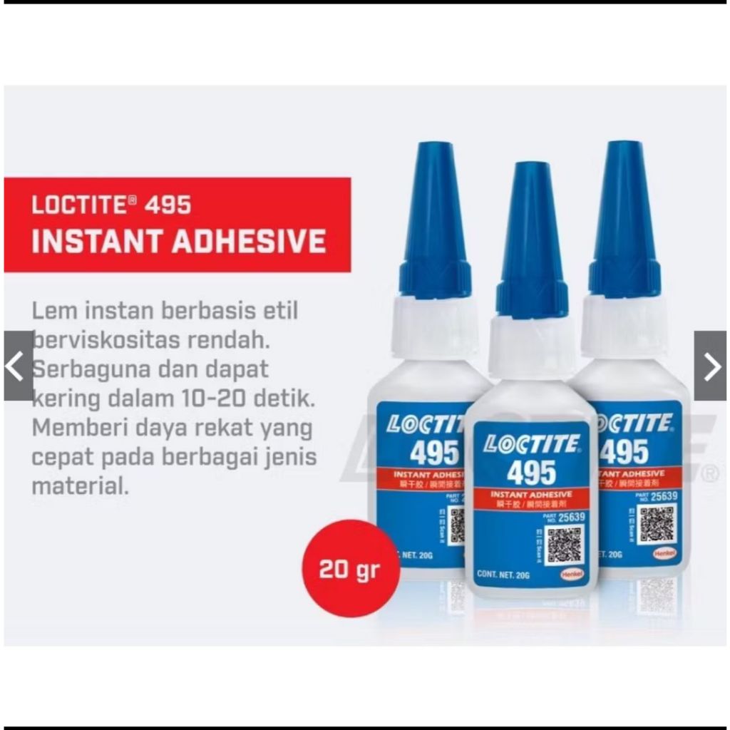 Lem Super Loctite/Lem Serbaguna /SuperGlue Loctite 495