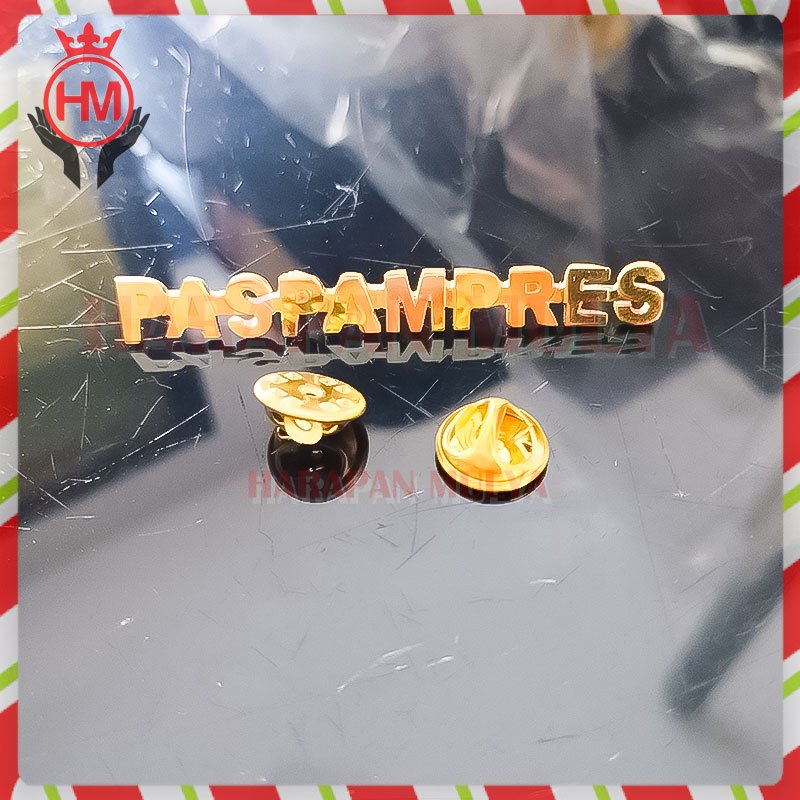 Pin Bros Logo Paspampres Warna Gold Pin Paspampres - Harapan Mulya
