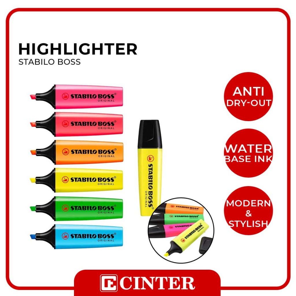 

STABILO - STABILO BOSS / PENANDA KATA / HIGHLIGHTER VARIAN WARNA