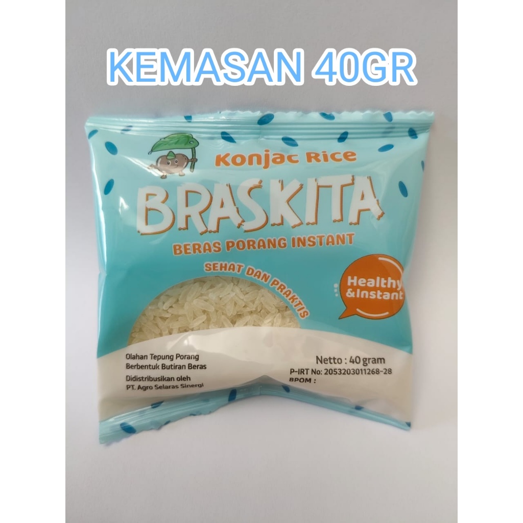 

Beras Porang Braskita 40Gr Sehat Instan