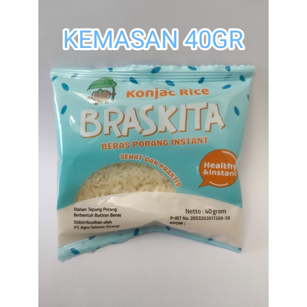 

Beras Porang Braskita 40Gr Sehat Instan