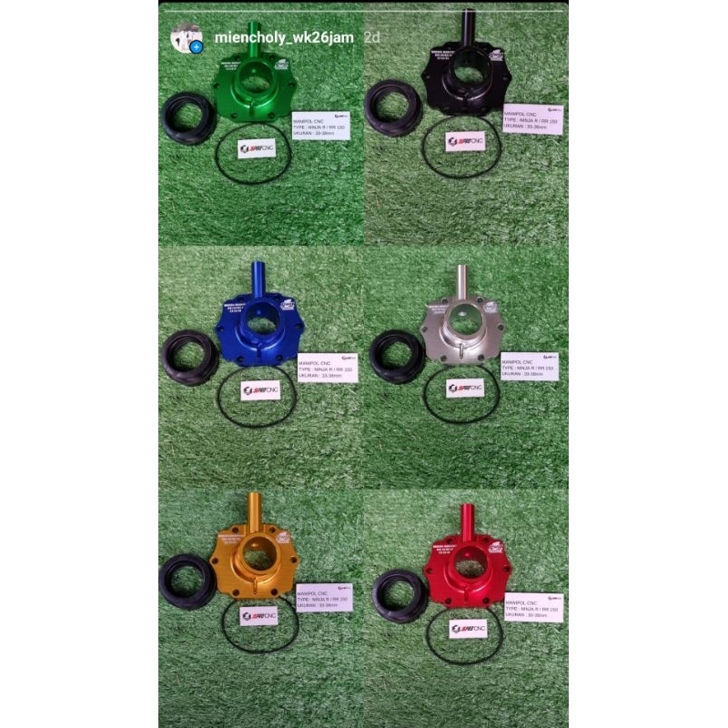 INTAKE MANIFOLD NINJA KARBU 33 SAMPAI 38 MM CNC PRO 1 RACING