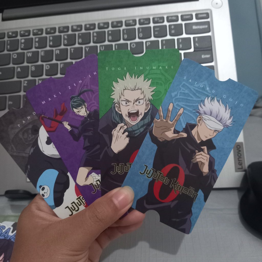 [READY STOCK] COLLECTIBLE TICKET JUJUTSU KAISEN 0 GOJO TOGE MAKI PANDA