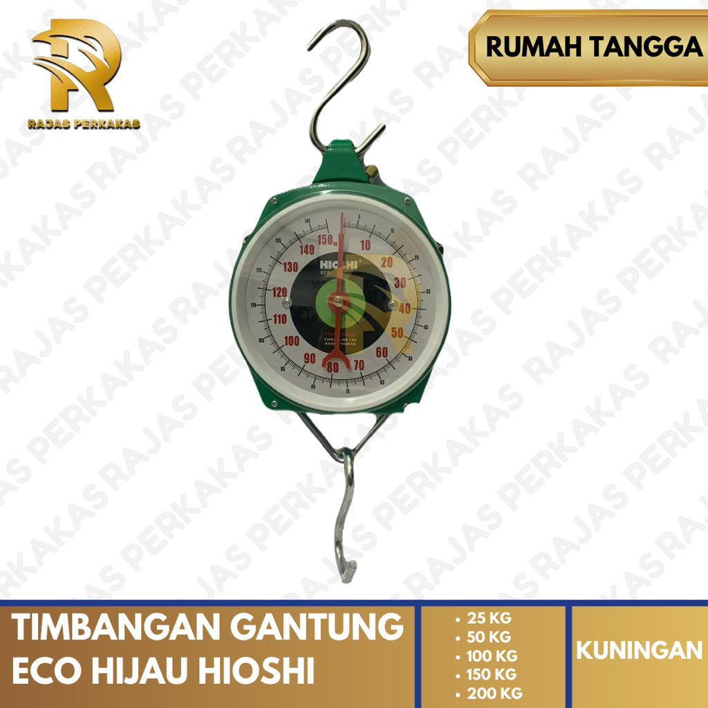 TIMBANGAN GANTUNG ECO HIJAU HIOSHI