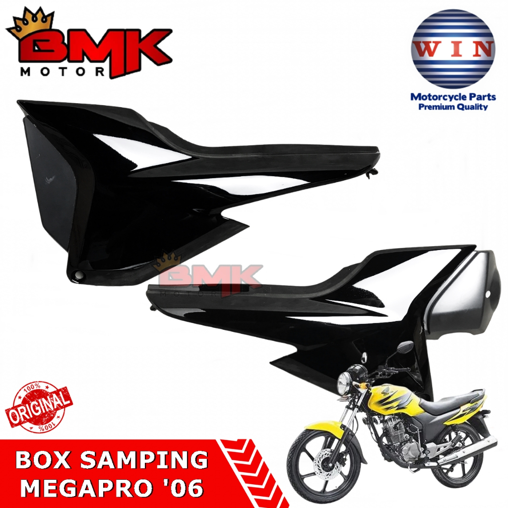 Win Dop Cover Tutup Accu Aki Mega Pro Megapro 2006 2007 2008 2009 Primus Hitam Box Samping