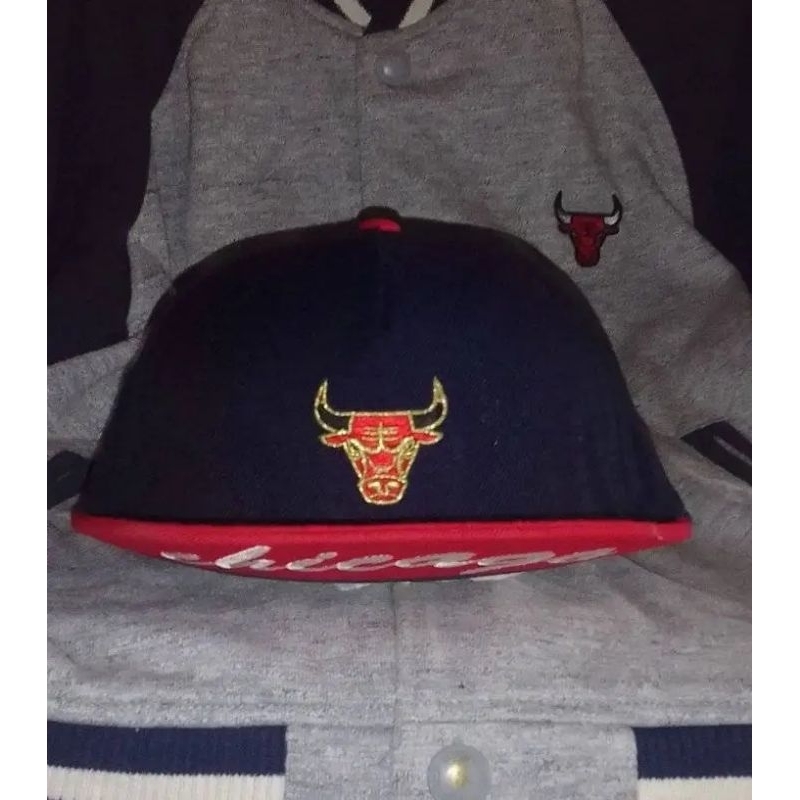 Topi NBA Chicago Bulls visor pendek