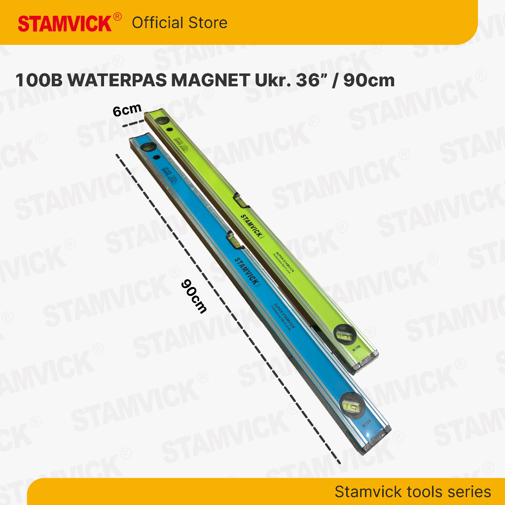 

Waterpas Magnet Stamvick 36inch - Penggaris Waterpas Panjang 90cm