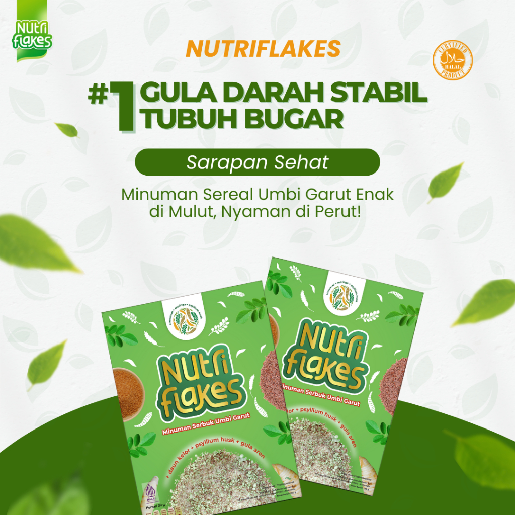 

QH Nutriflakes 2 Box Cereal Sehat Ampuh Untuk Lambung, Cocok Diet & Aman Dikonsumsi