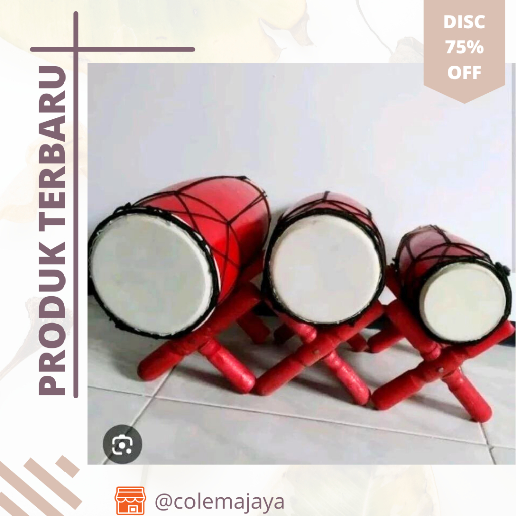Alat Musik Kendang Jawa|Kendang Jawa Mainan Anak dan Koleksi|KENDANG JAWA  POLOS