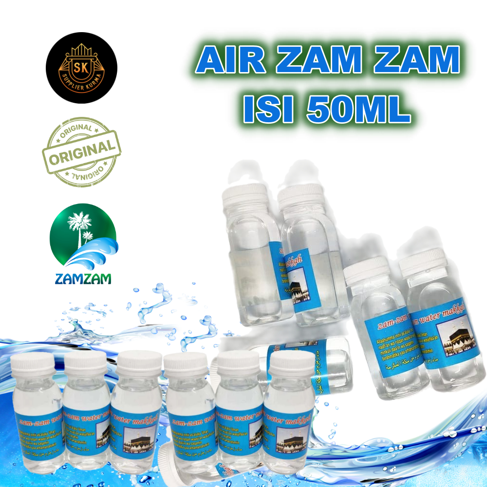 

Air zam zam asli kemasan botol segel 50ml