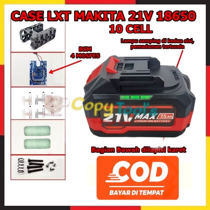 housing casing baterai model lxt makita, impact wrench/drill 10 CELL KESING KAMOLEE