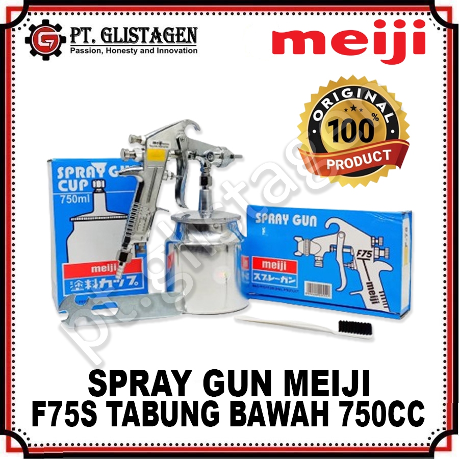 MEIJI F75S Mesin Cat Semprot Spray Gun F75G Tabung Bawah ORIGINAL