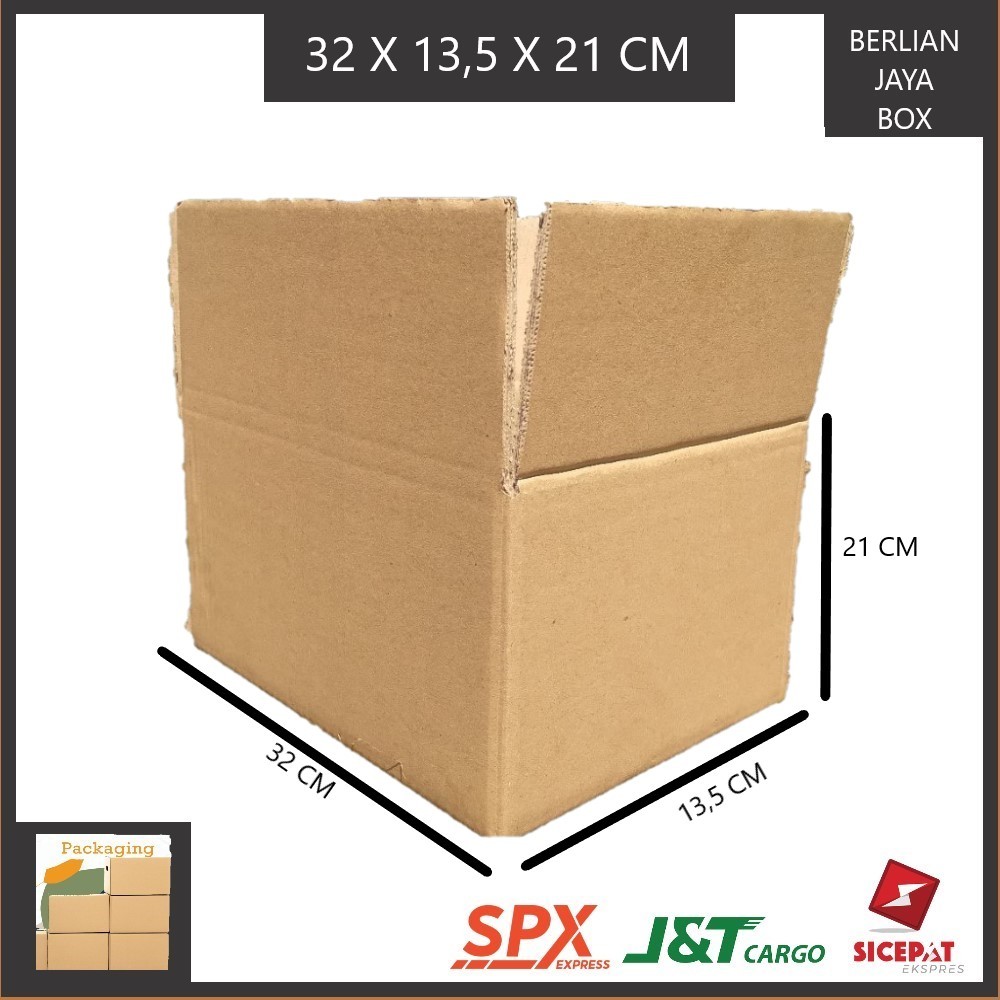 

KARDUS PACKING SINGGLE WALL UKURAN P32xL13,5xT21