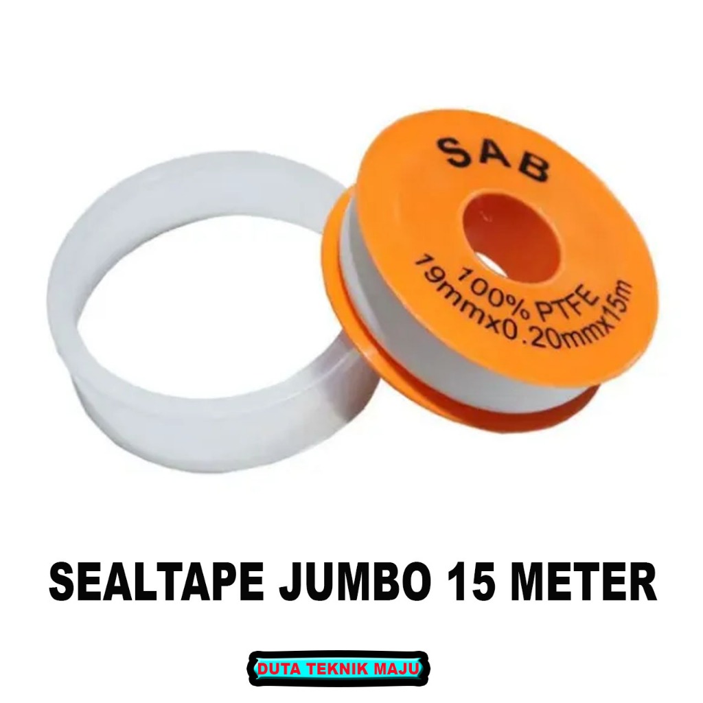 Seal Tape Besar Jumbo 19 mm x 15 Meter / Siltip Sealtape Solasi Pipa Paralon