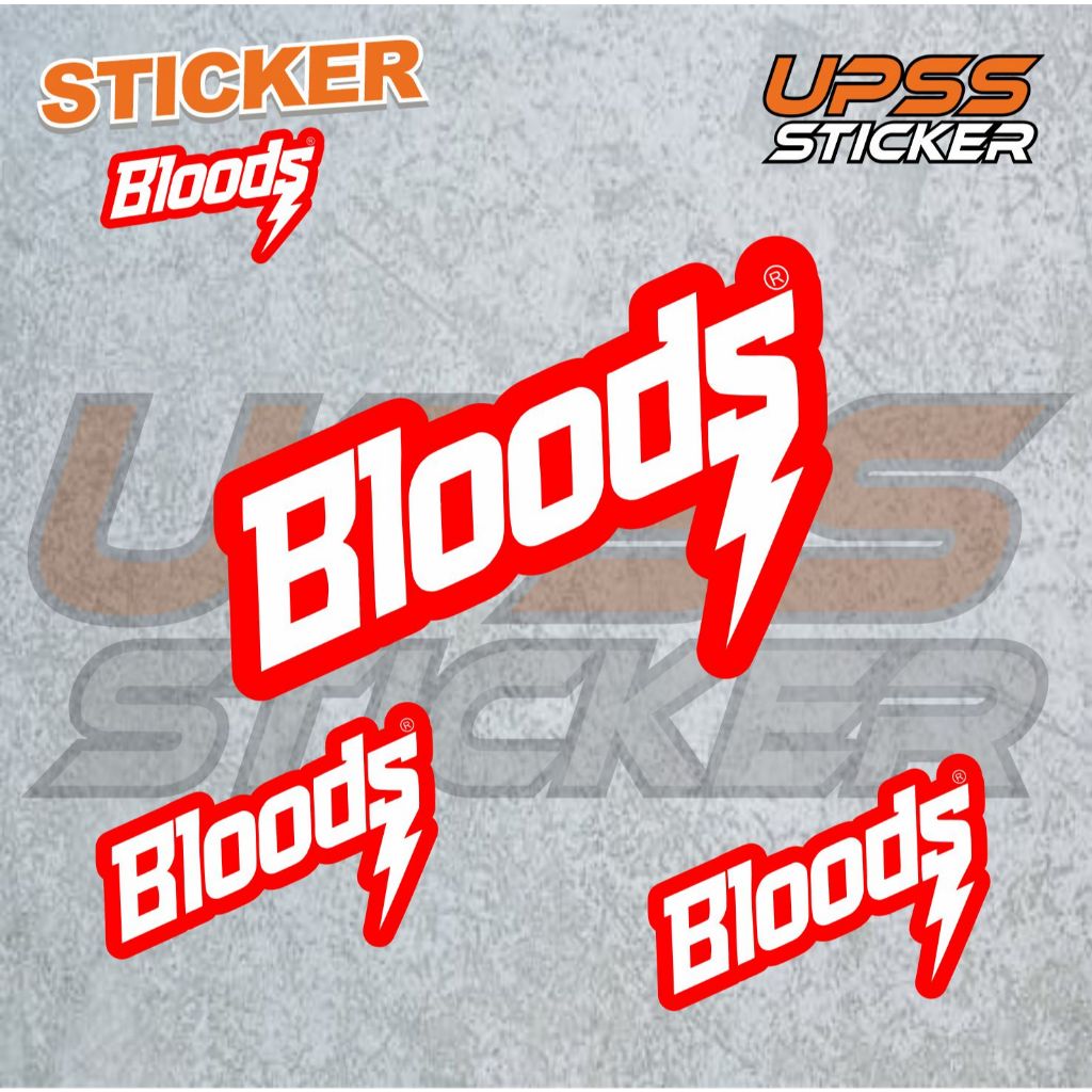 

Stiker Sticker Bloods Case Phone Logo Brand Band Aesthetic Journal Clothing Basic Casing Striping Tempel Label Merk Dinding Graftac Vinyl High Quality decal